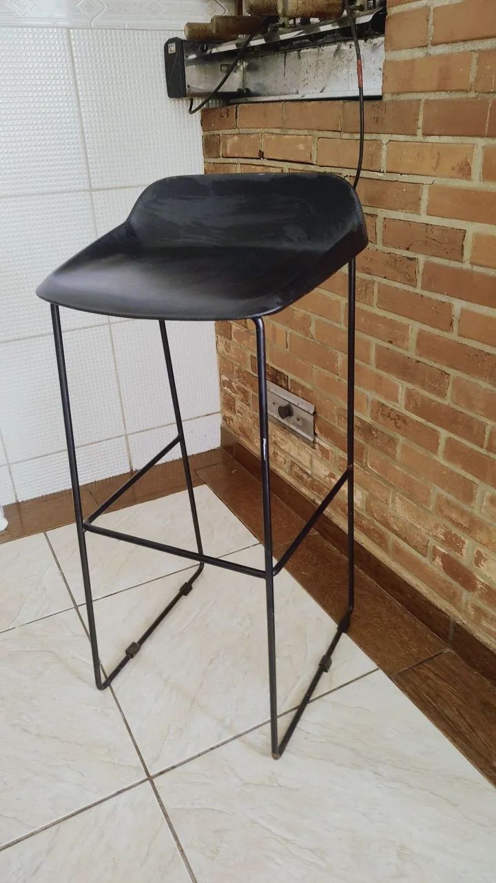 Cadeira alta preta - Foto 4