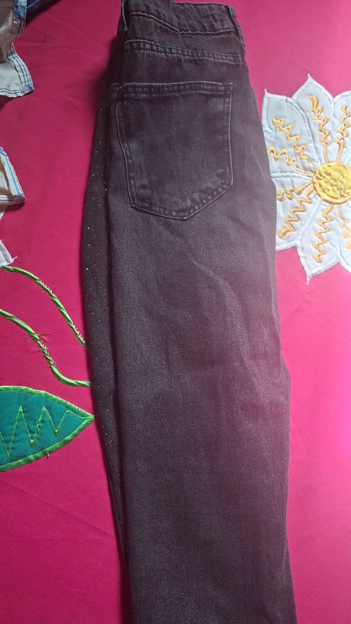 Calça jeans brilhosa - Foto 2