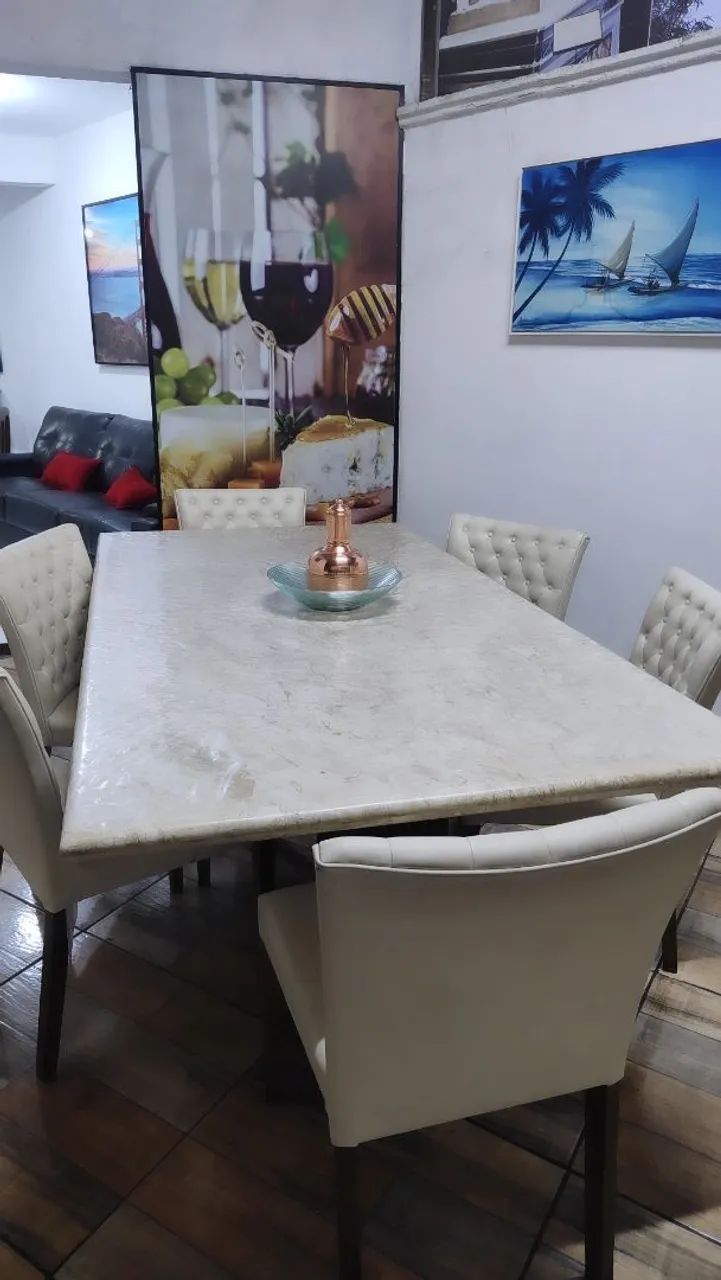 Mesa de mármore e cadeiras presidêncial  - Foto 4