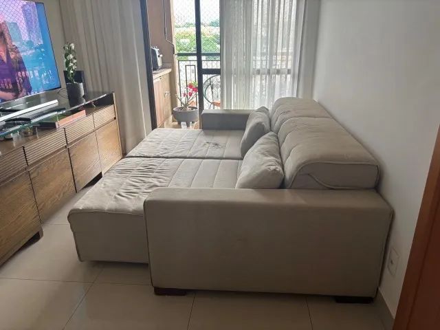 Sofá Retrátil Linho - Foto 4