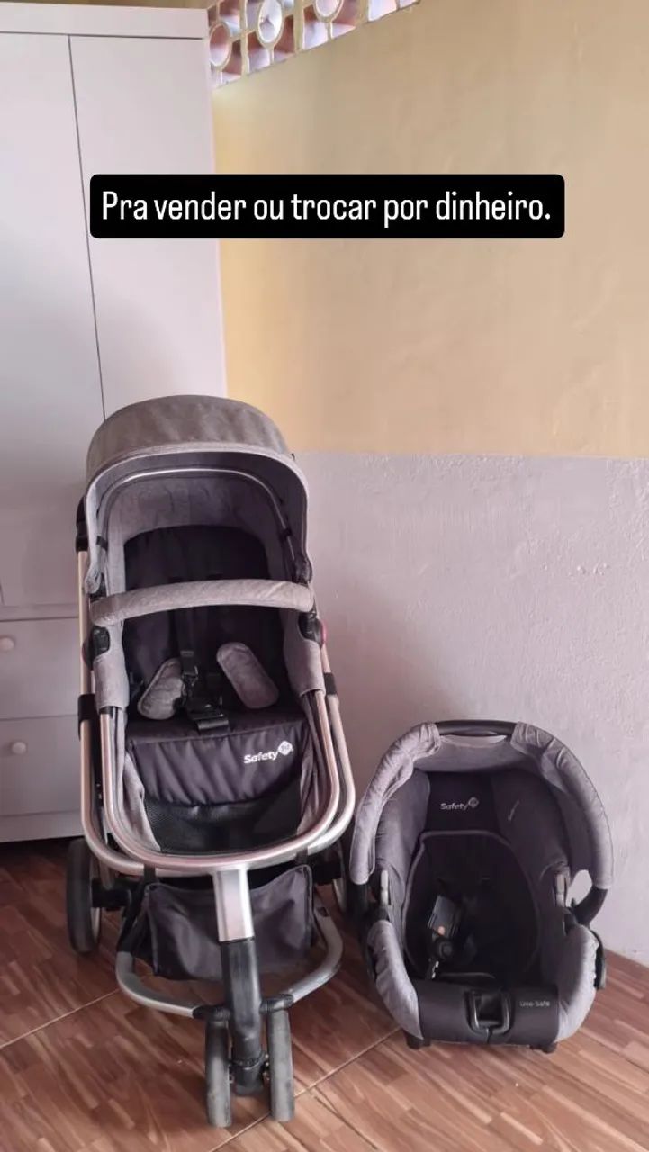 Kit Carrinho e Bebe Conforto 