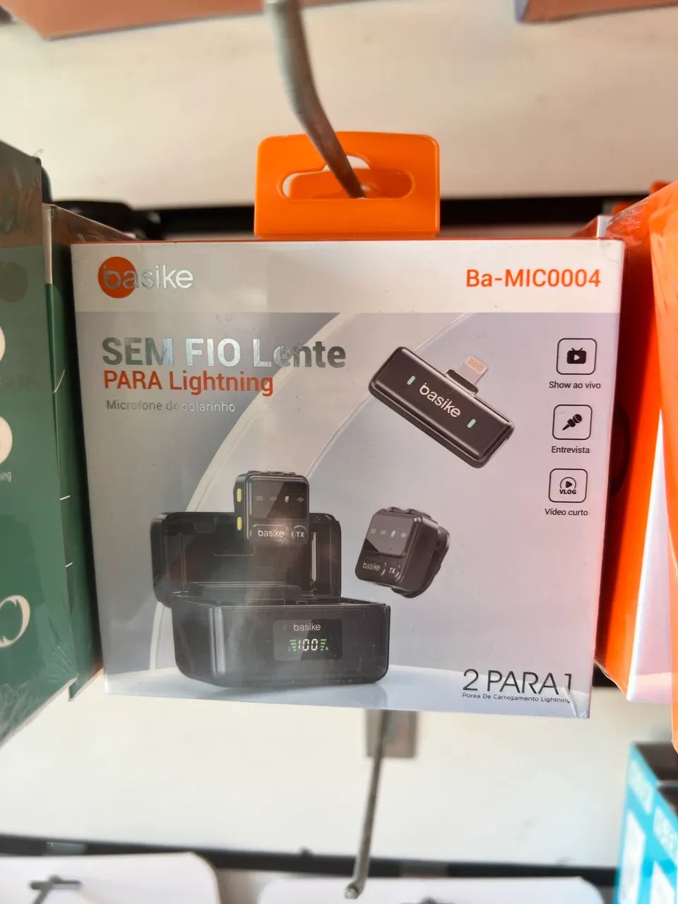 Microfone de Lapela IPhone Lightning 