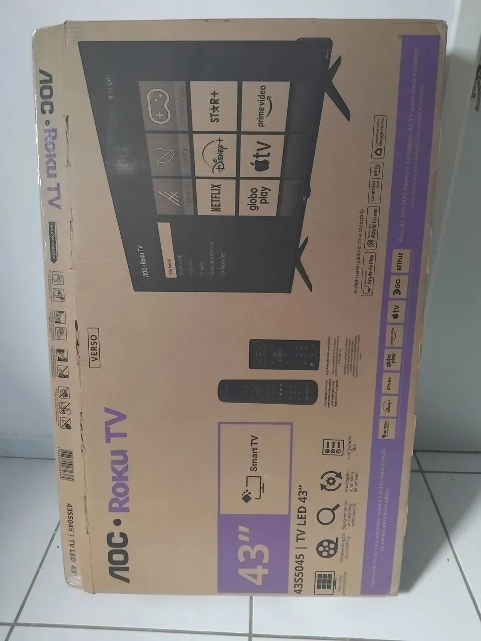 Vendo TV 43 polegadas AOC Roku  - Foto 5