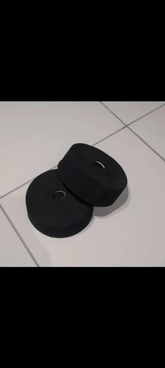 Par de Anilhas de 2kg emborrachado - Foto 3
