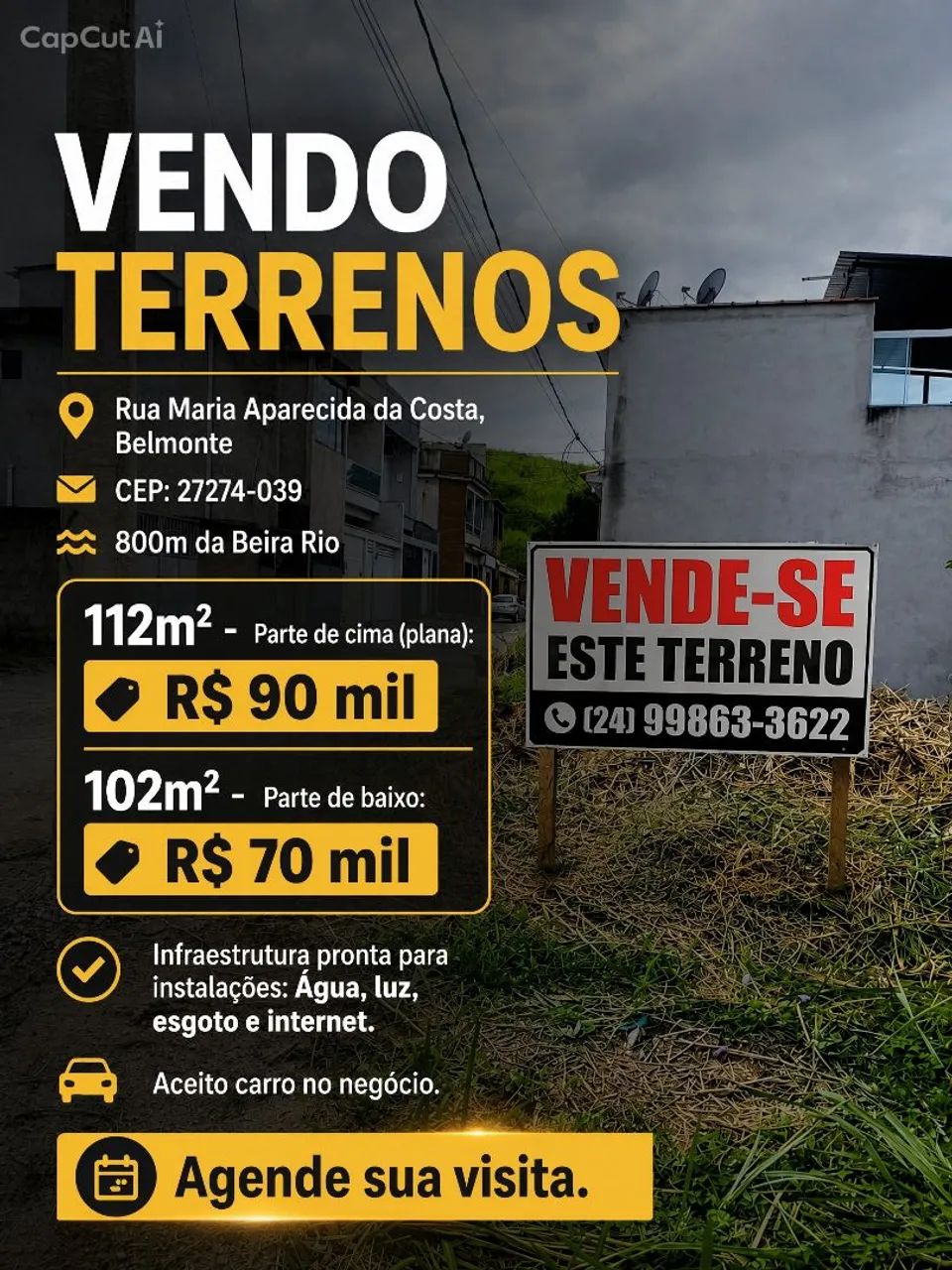 Terrenos prontos para construir 