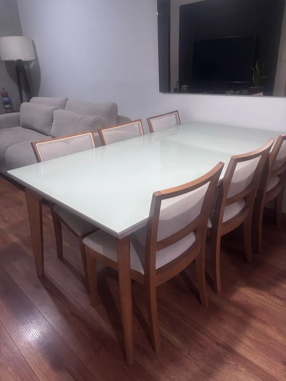 Mesa retangular seis lugares  - Foto 3
