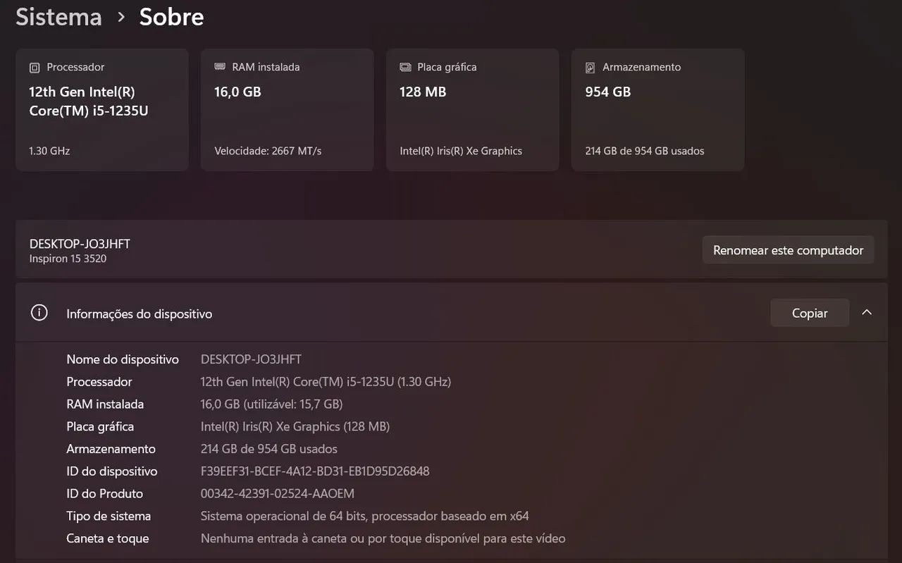 Notebook Dell | i5 12ª | 16 RAM | 1TB  - Foto 2