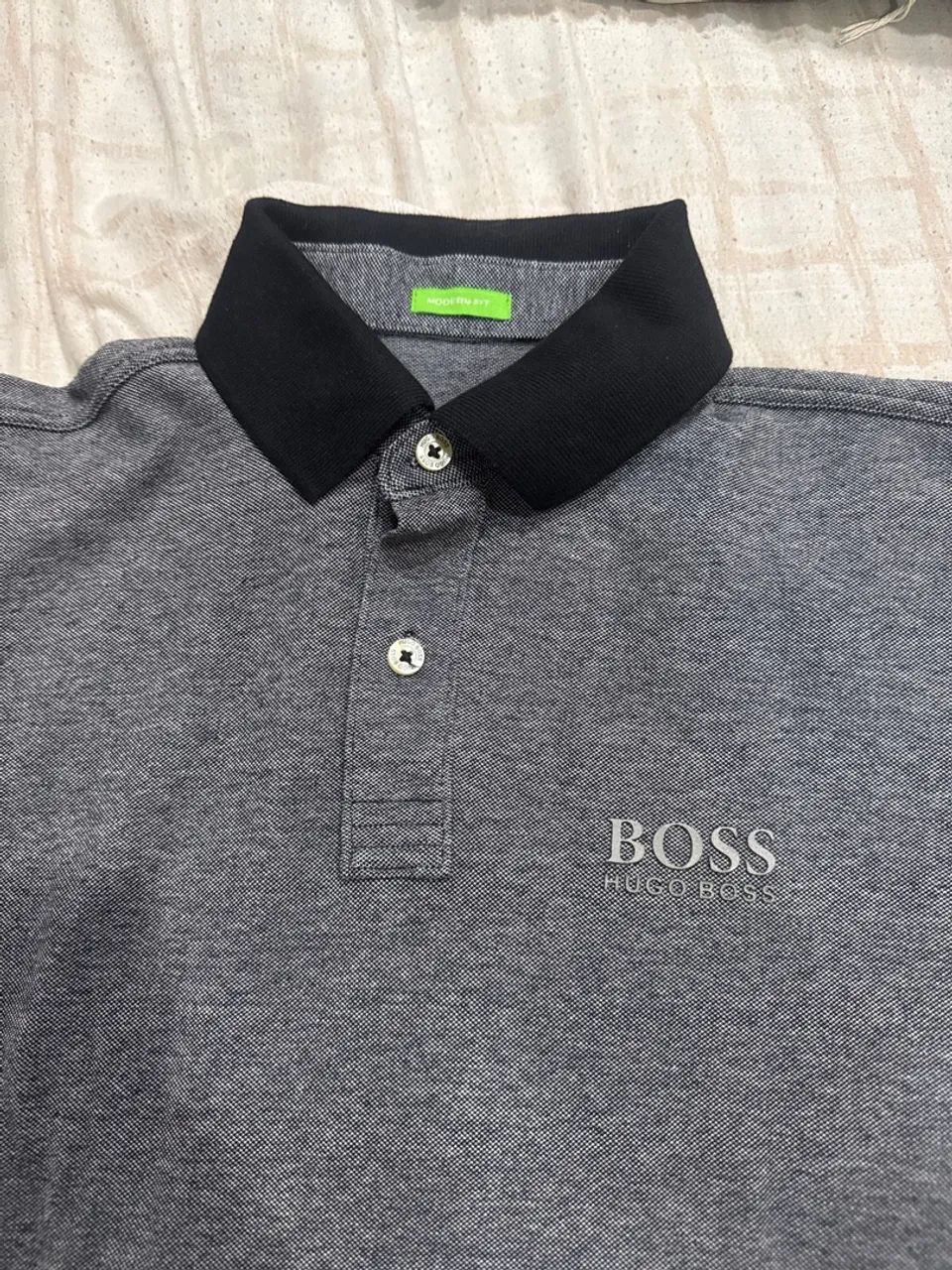 Camisa Polo Hugo Boss Cinza - Foto 3
