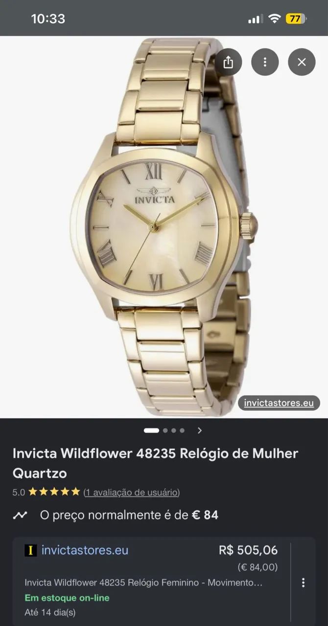 Relógio invicta feminino  - Foto 4