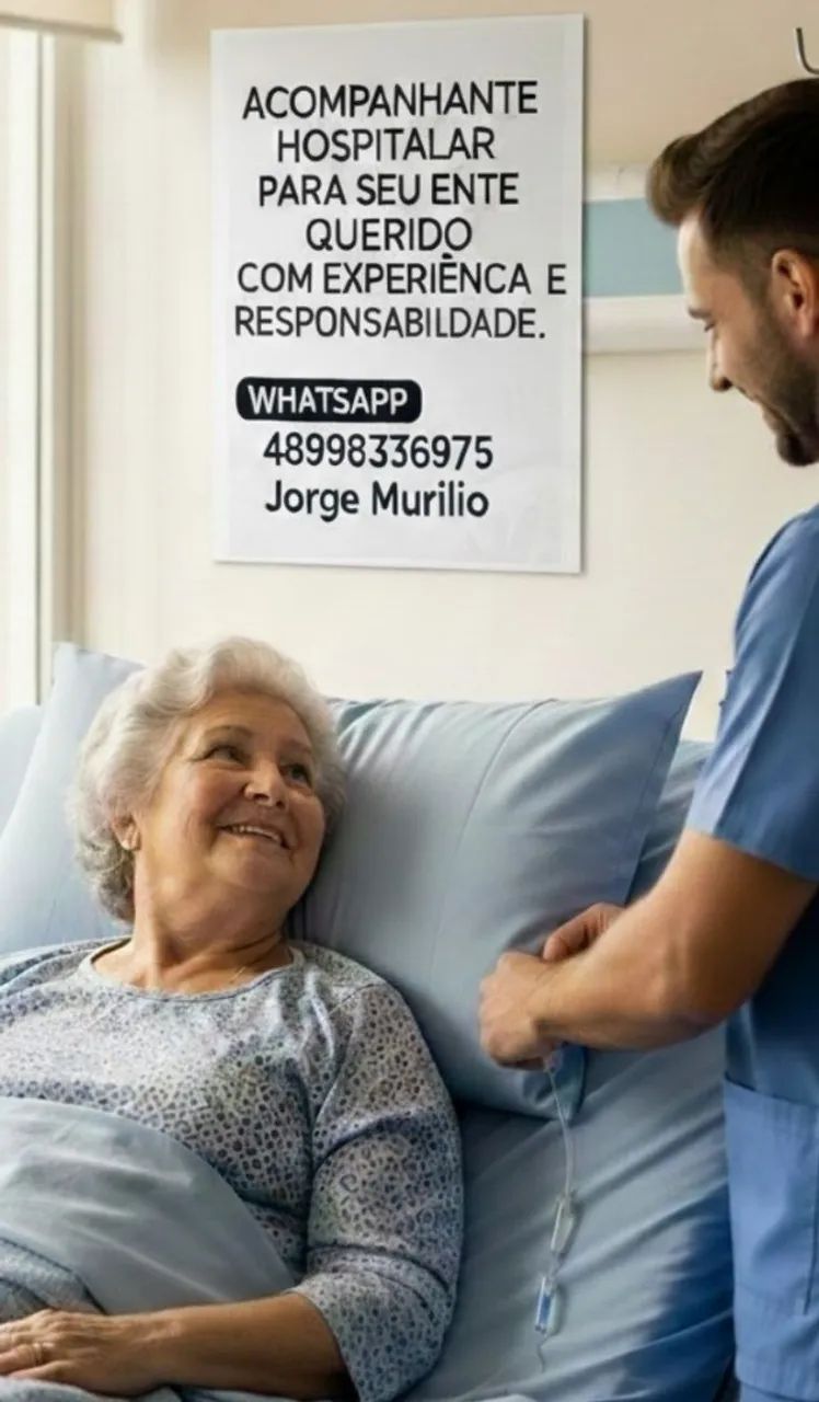 Acompanhante de pacientes Hospitalar e domiciliar 