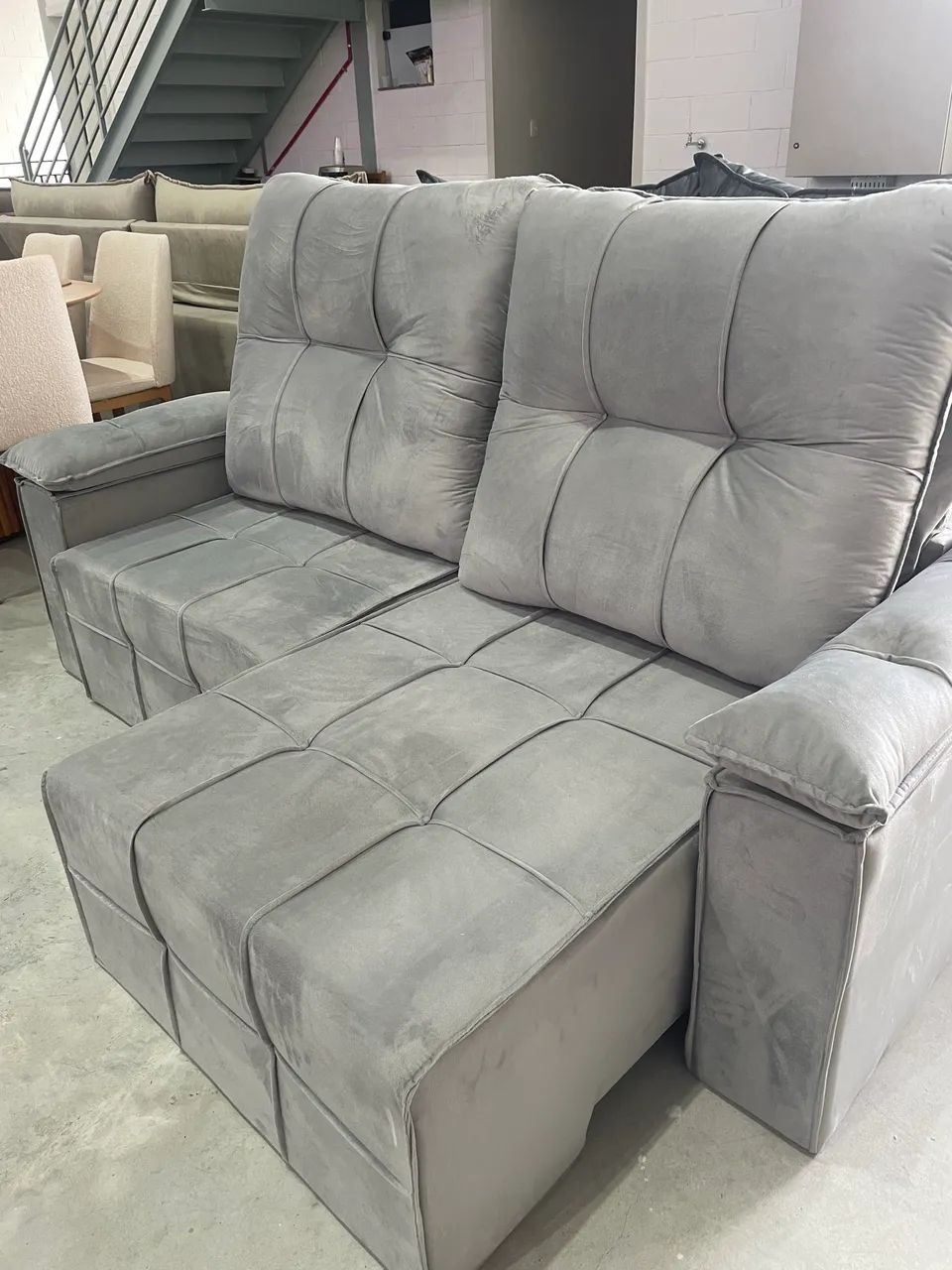 New Reclining Sofa with Cushioned Armrests468251203454914560