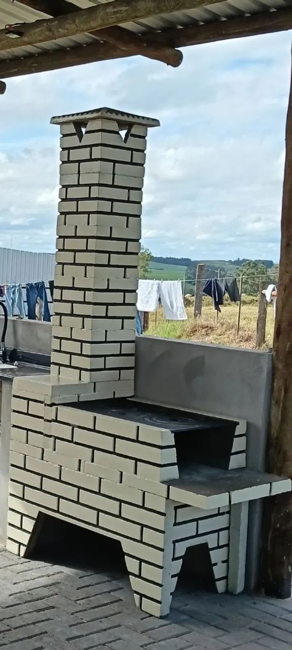 Fogão a lenha pre moldada  - Foto 2