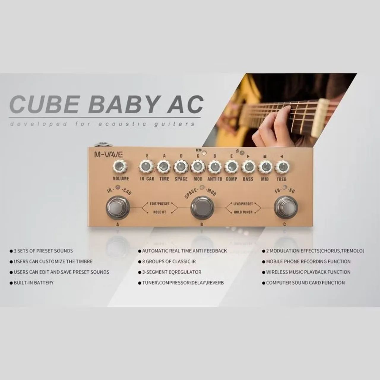 Pedal Cuvave, Guitarra acústica e Violão  - Foto 4