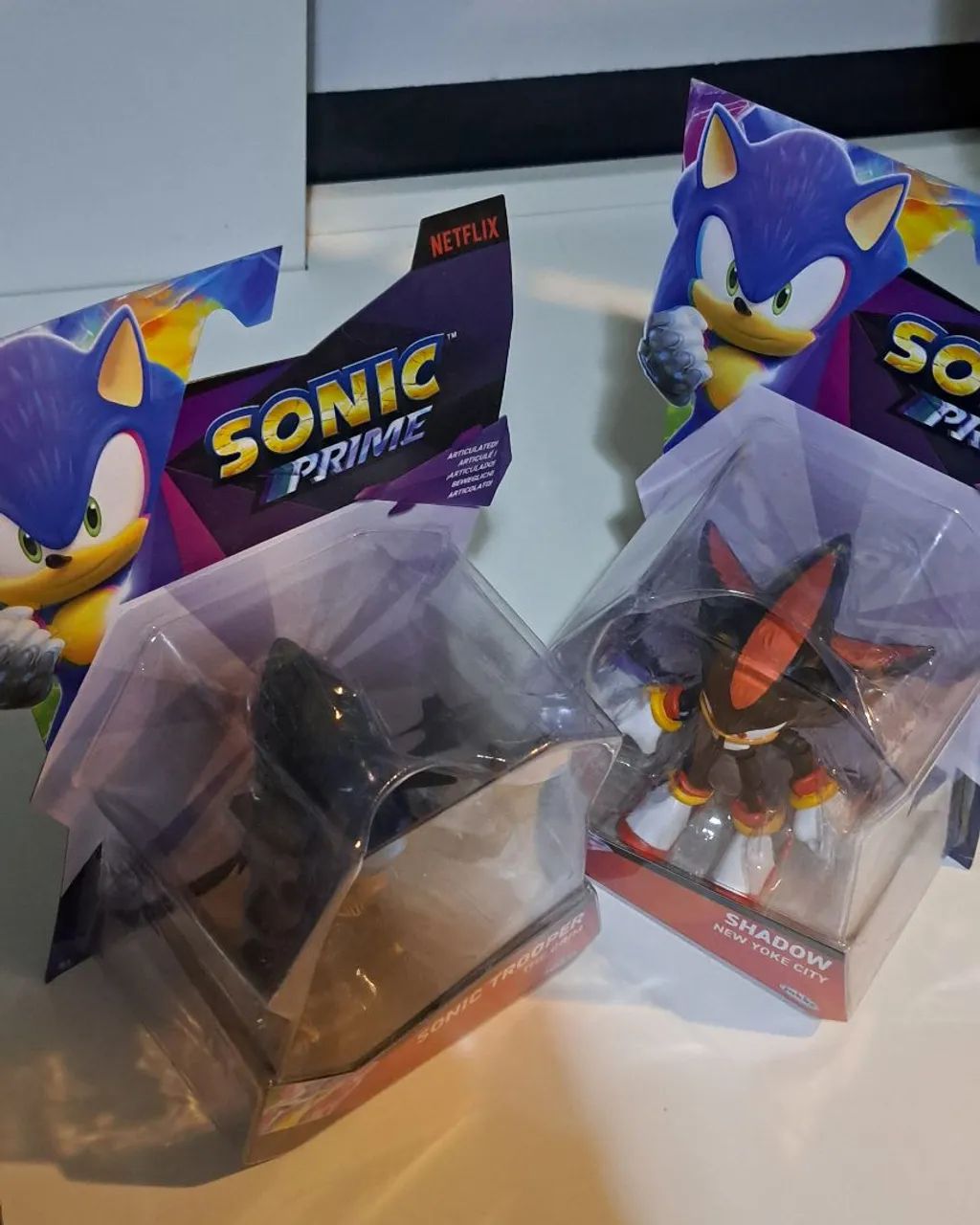 Figuras Sonic Prime - Shadow e Sonic Trooper - Foto 3