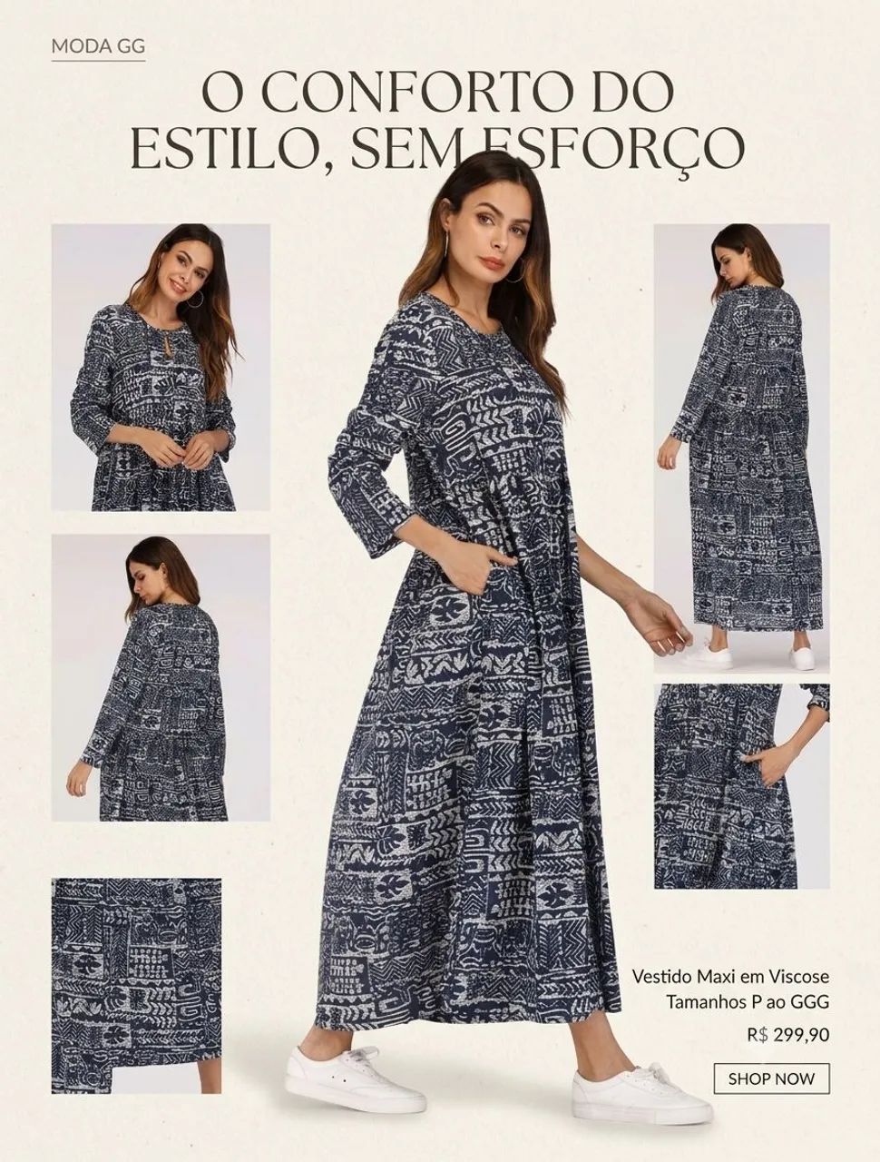 Vestido Longo Esmoquim