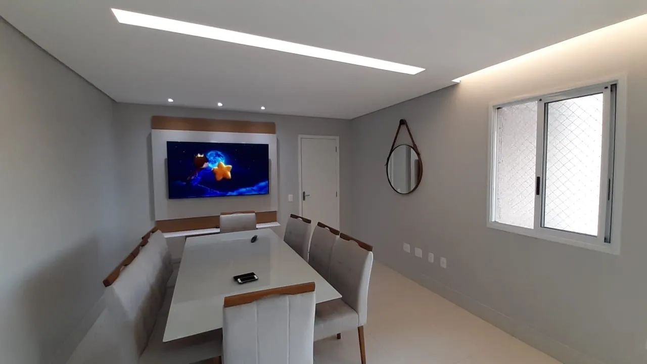 Mesa Meduza 200x100 c/ 8 Cadeiras Estofadas