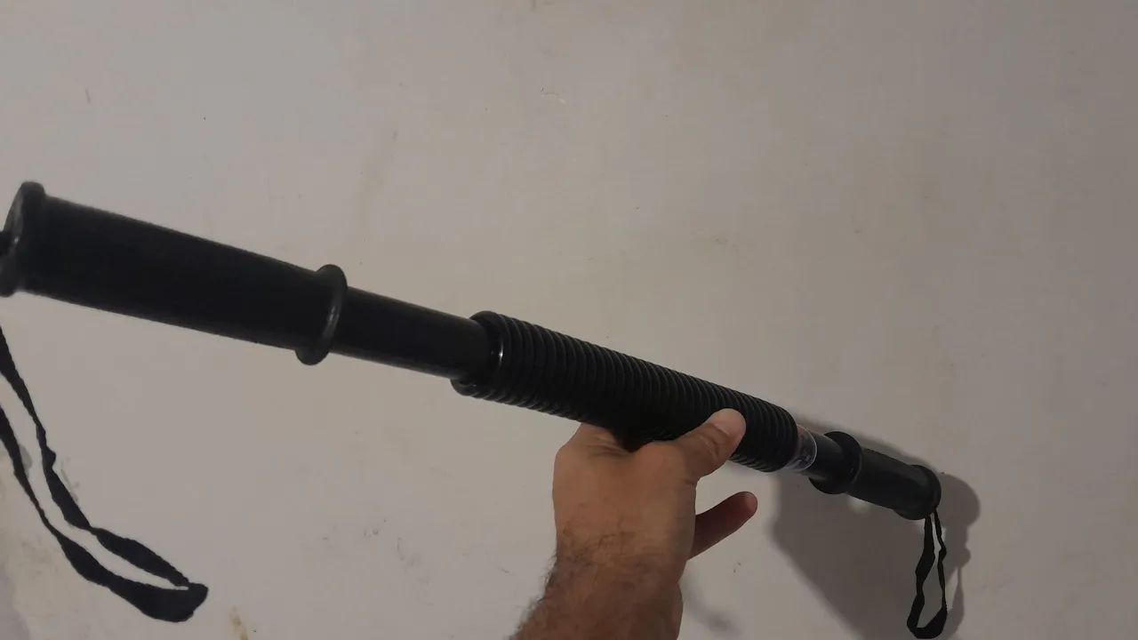 Barra flexora com mola, força de 30kg - Foto 4