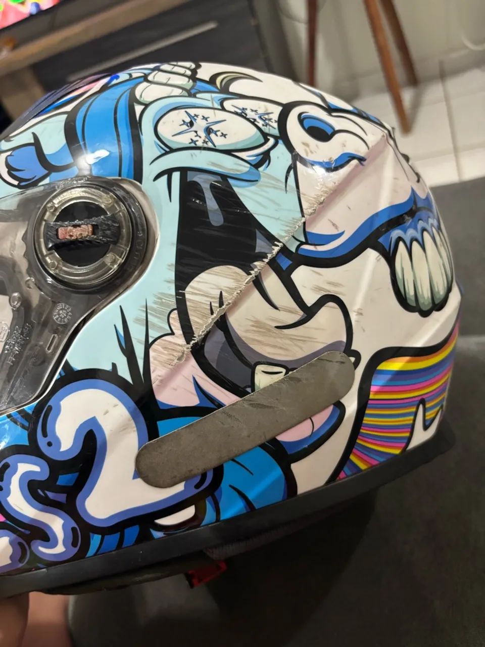 Capacete ls2 arranhado  - Foto 3