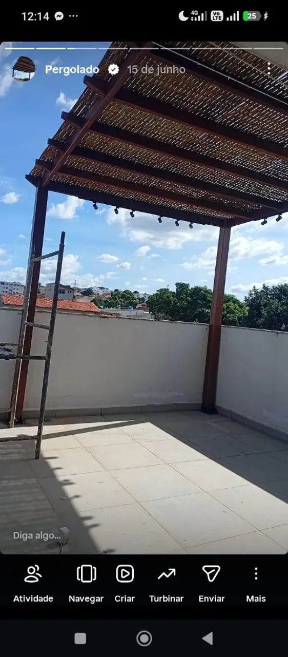 Pergolado, forro de bambu e coberturas de acrílico sob medida planejada  - Foto 3