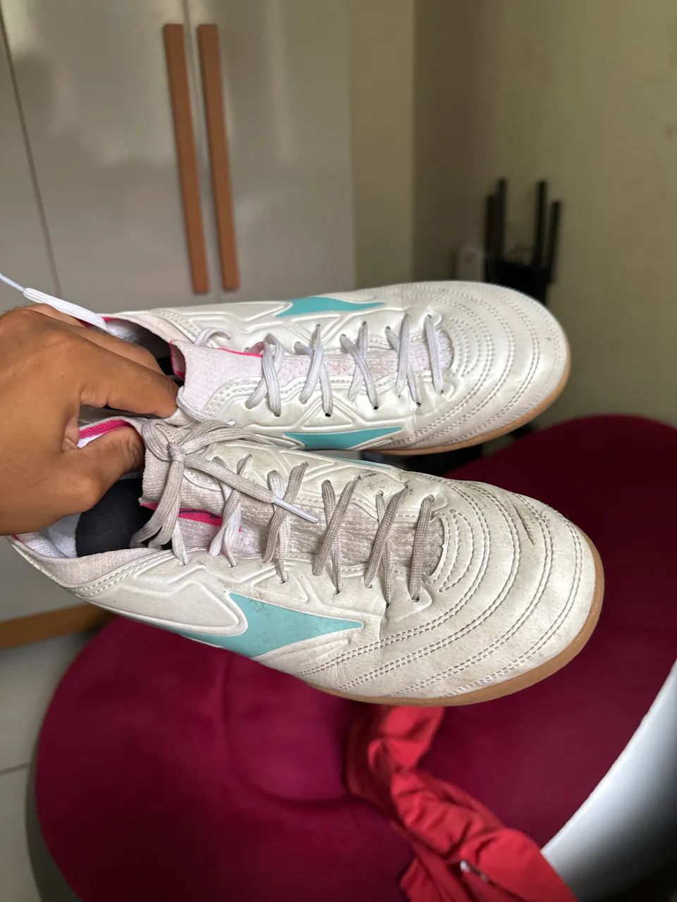 Chuteira Futsal Mizuno usada poucas vezes MZ Regent - Calçados