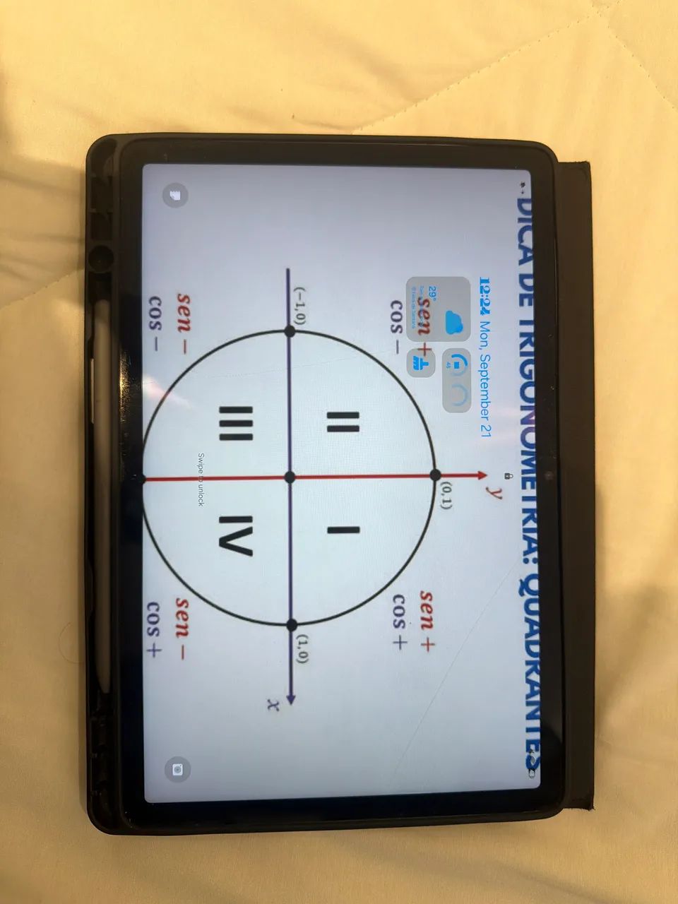 Tablet s9 Fe usado com teclado, mouse, capa e bolsa acompanhado.