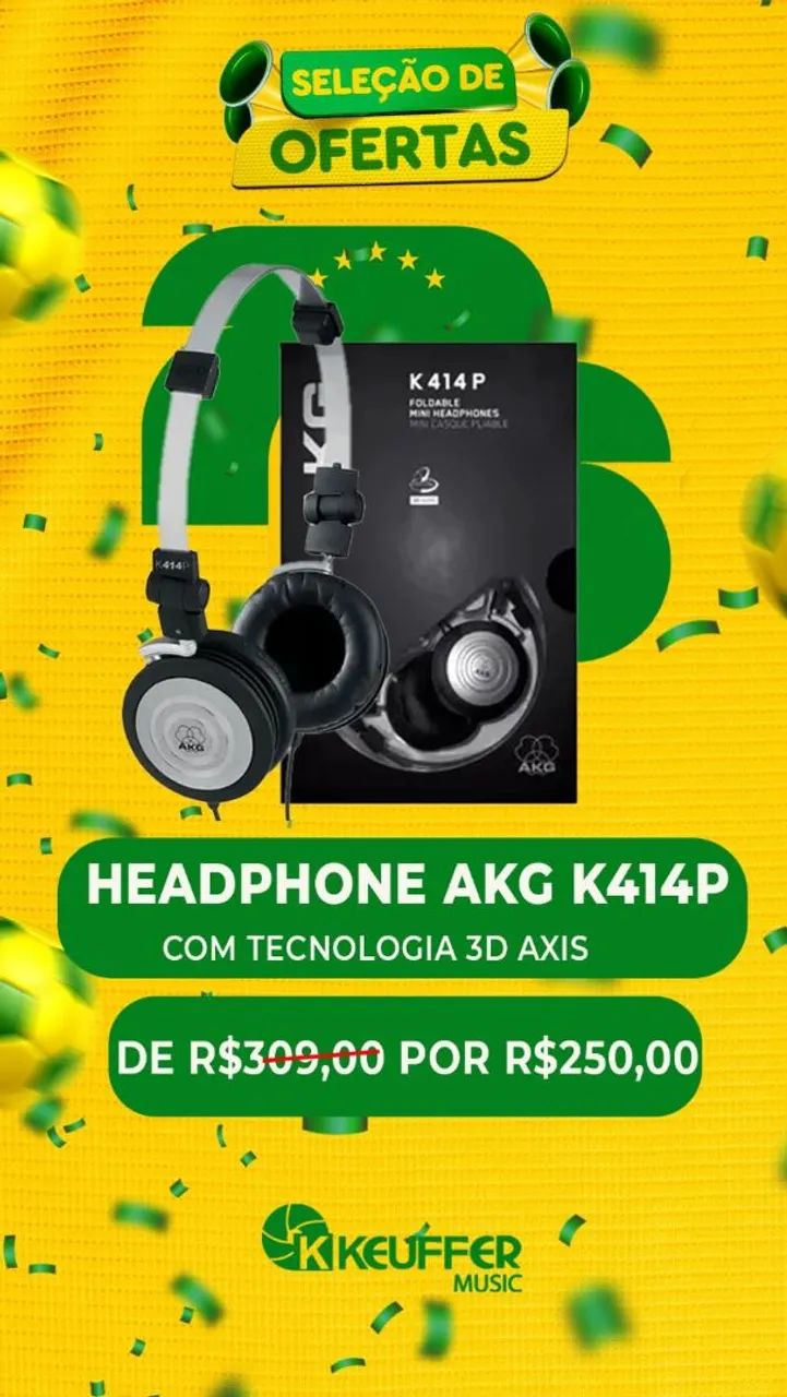 Fone AKG 414 DISPONÍVEL