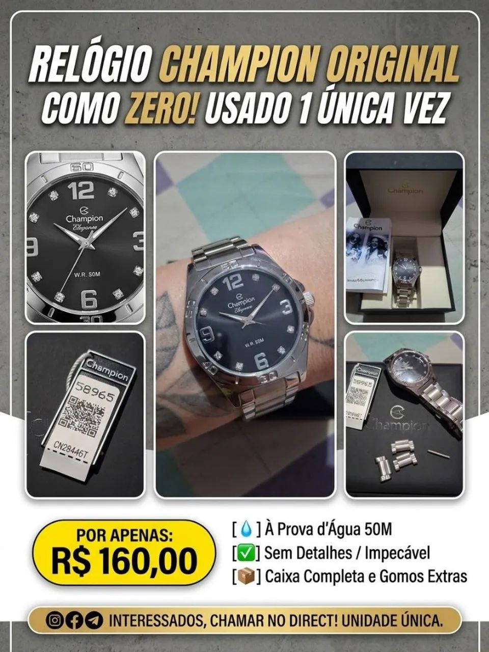 Relógio champion original 