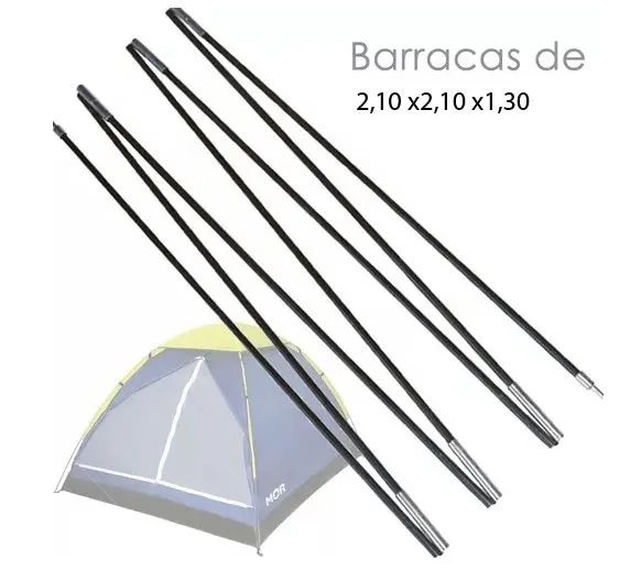 Kit vareta pra barraca  tenda mor 4 pessoas - Foto 4