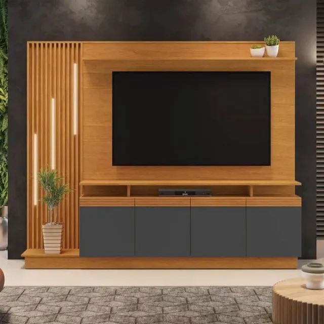 Estante Home Absoluto P/ Tv Até 65 Polegadas com Led, Preço de Fábrica, Frete Grátis!  - Foto 2