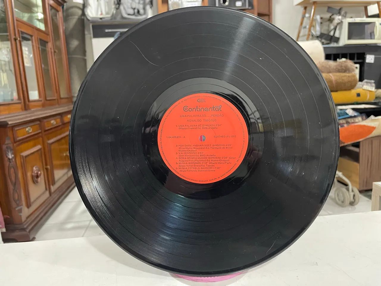 Disco de Vinil Agnaldo Timóteo Uma Palavra Só?Perdão  - Foto 5