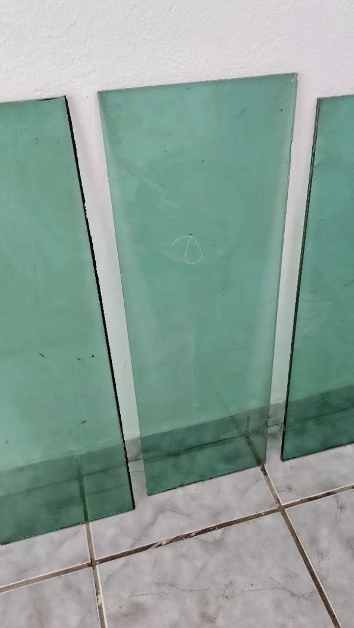 Prateleira de vidro na cor Verde - Foto 4
