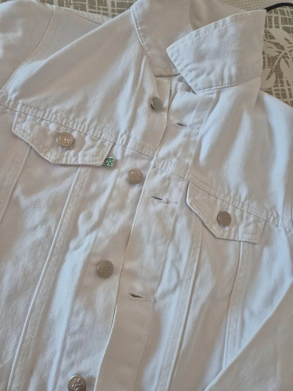 Jaqueta jeans branca - Foto 2