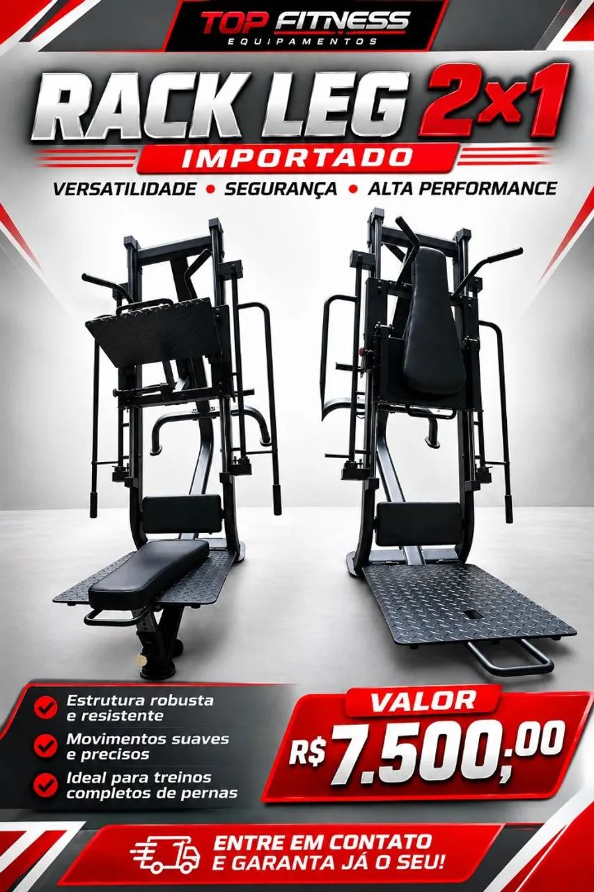 Leg Press 45° com rack importado 