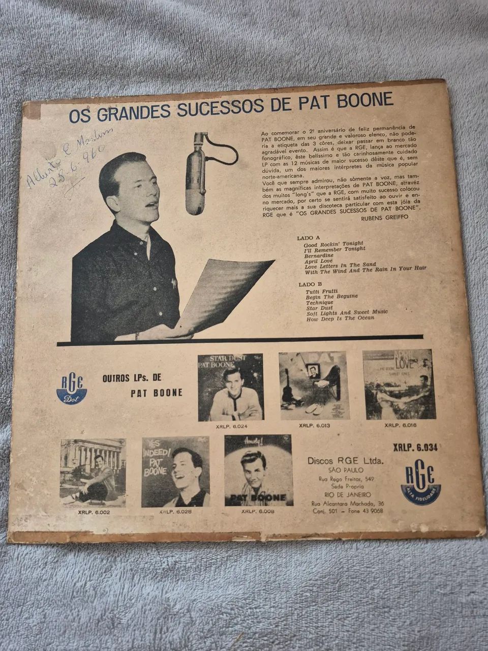 Disco vinil Pat Boone - os sucessos - Foto 2