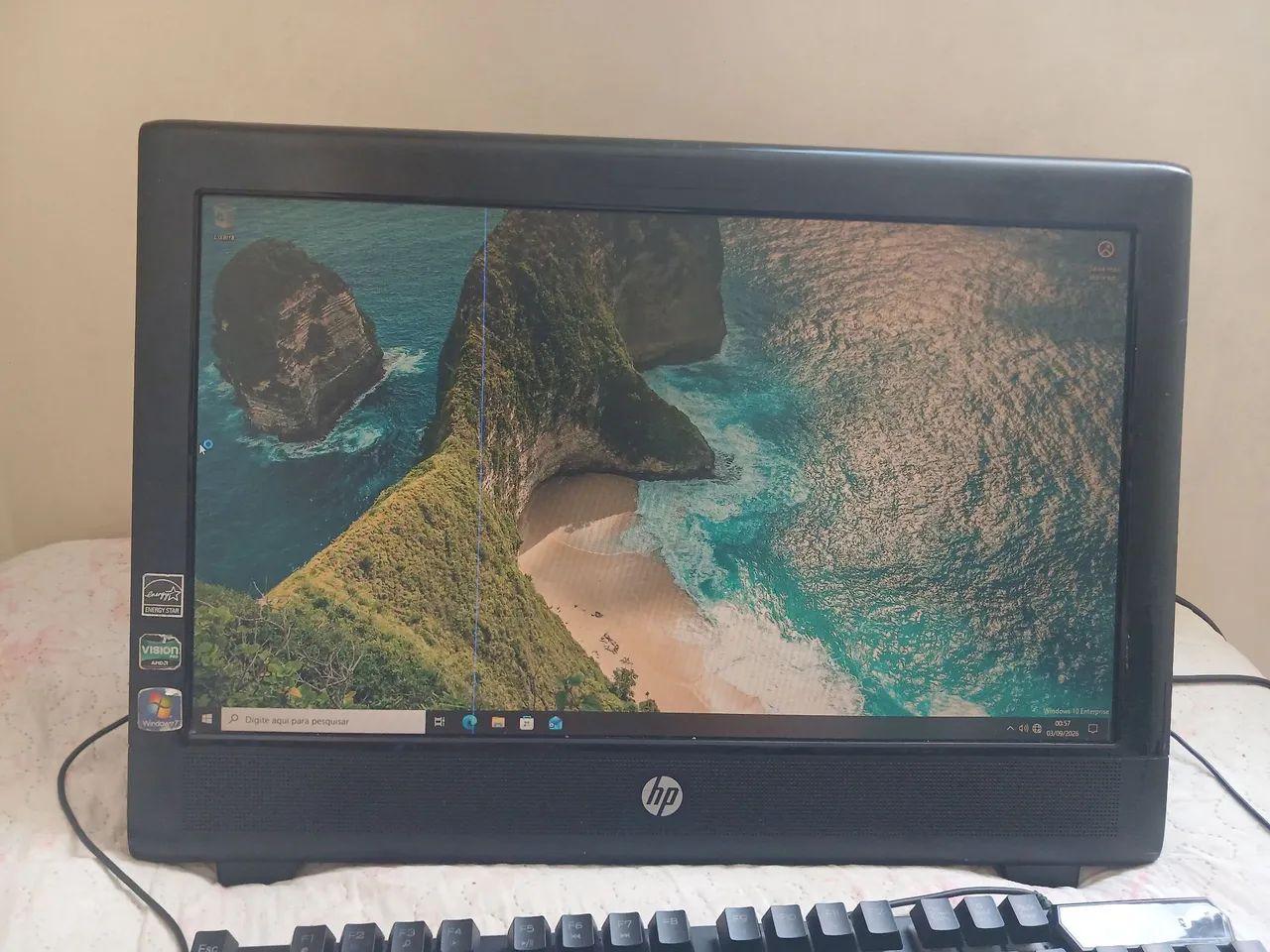 Monitor com mouse e teclado gamer no precinho - Foto 3