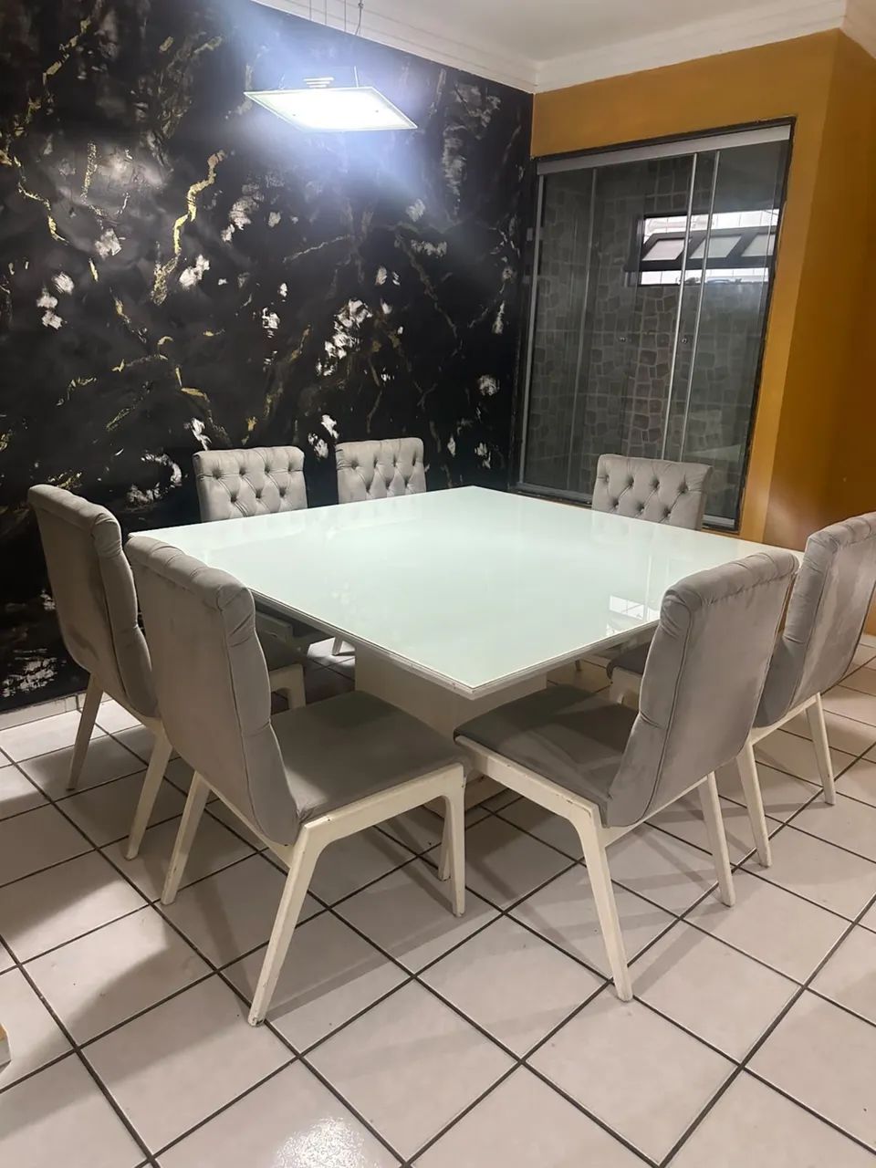 ? OPORTUNIDADE IMPERDÍVEL! VENDO MESA DE JANTAR LUXO COMPLETA! ?