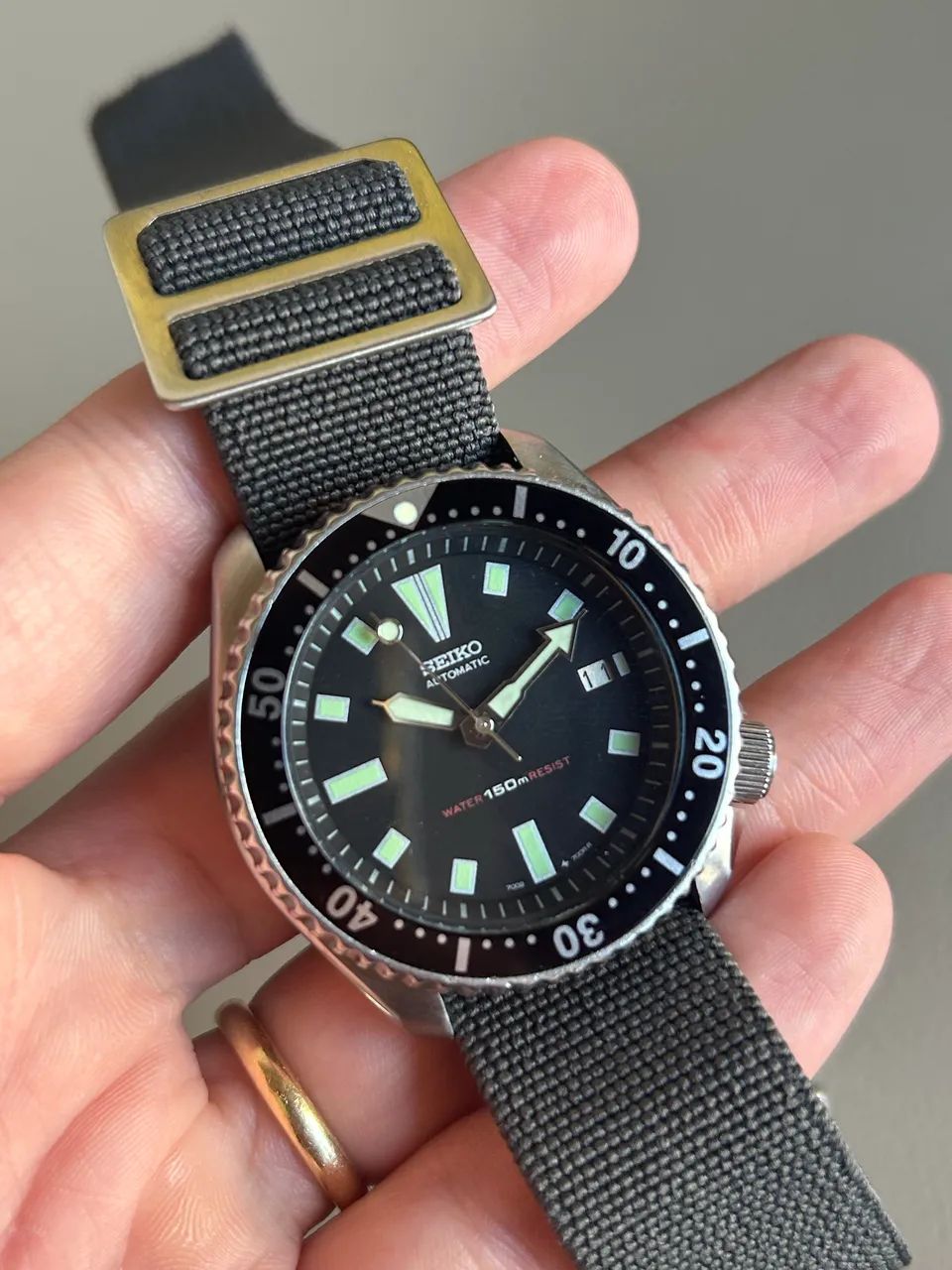 Relógio Seiko Diver 7001 scuba automático pré SKX 7002  - Foto 4