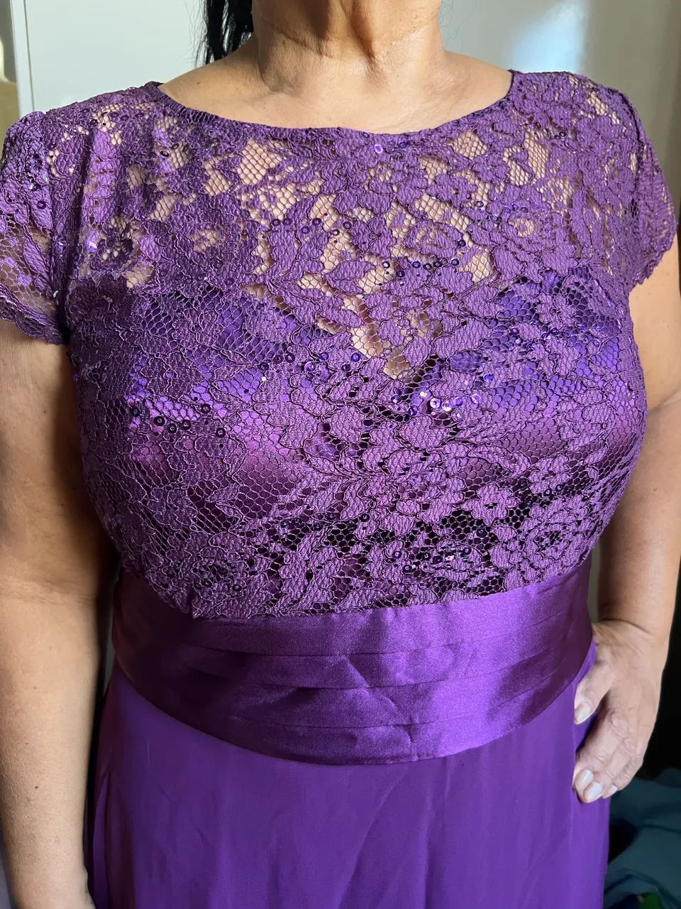 Vestido de festa roxo - Bazar - Foto 2