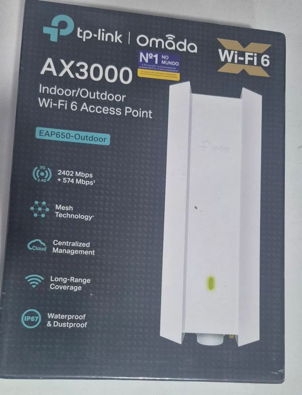 Access Point indoor/outdoor tp link wi fi 6 zerada 