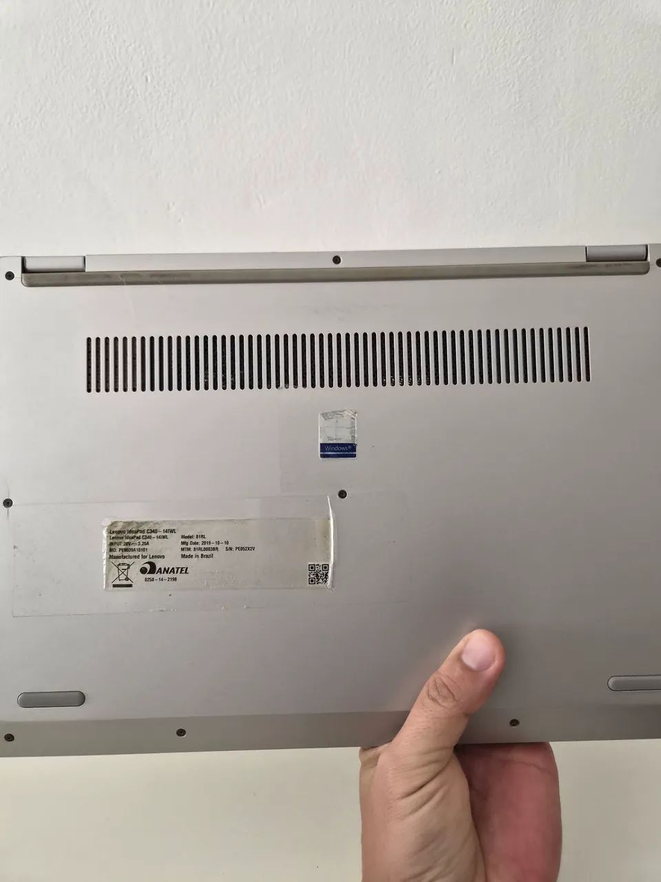 LeNovo C340 i7 8 geração 2 em1 touch e desbloqueio por digital