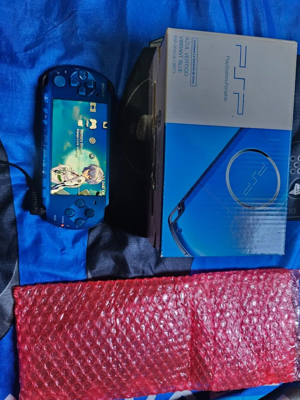 Psp 3000 Azul com caixa - Foto 2