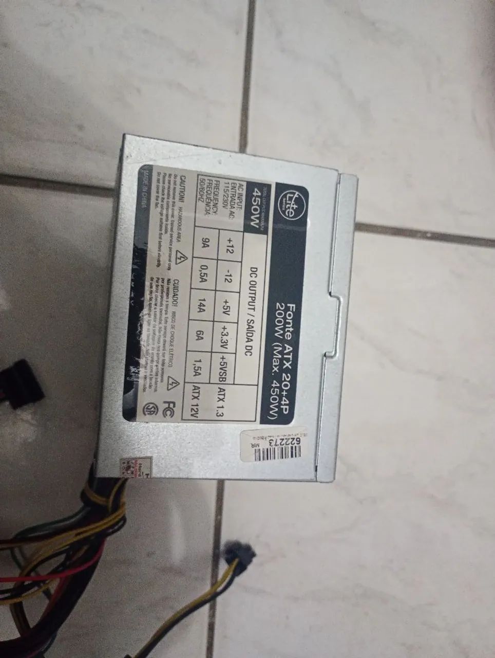 Fonte 200w funcionando usada