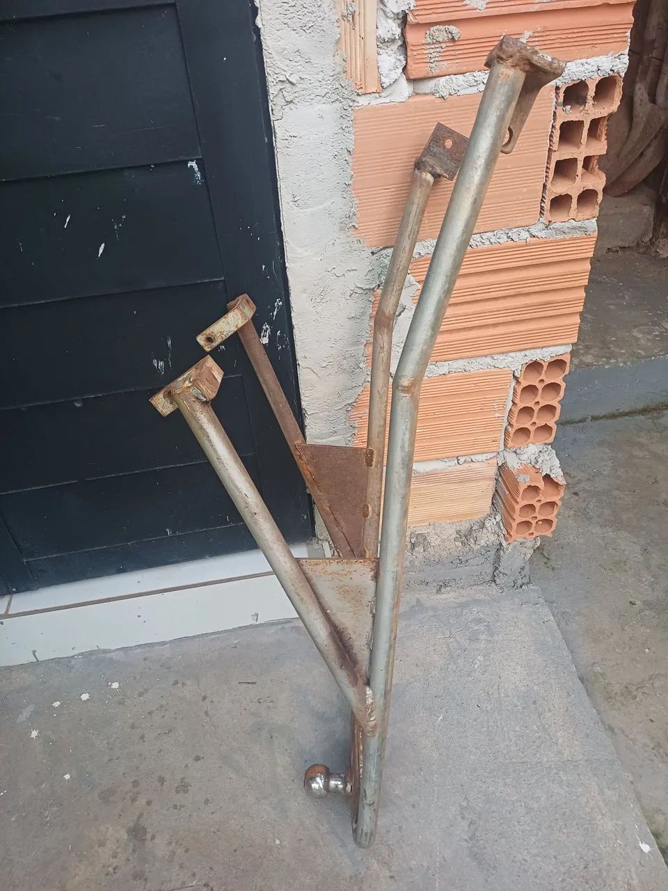 Suporte da moto para puxar carretinha