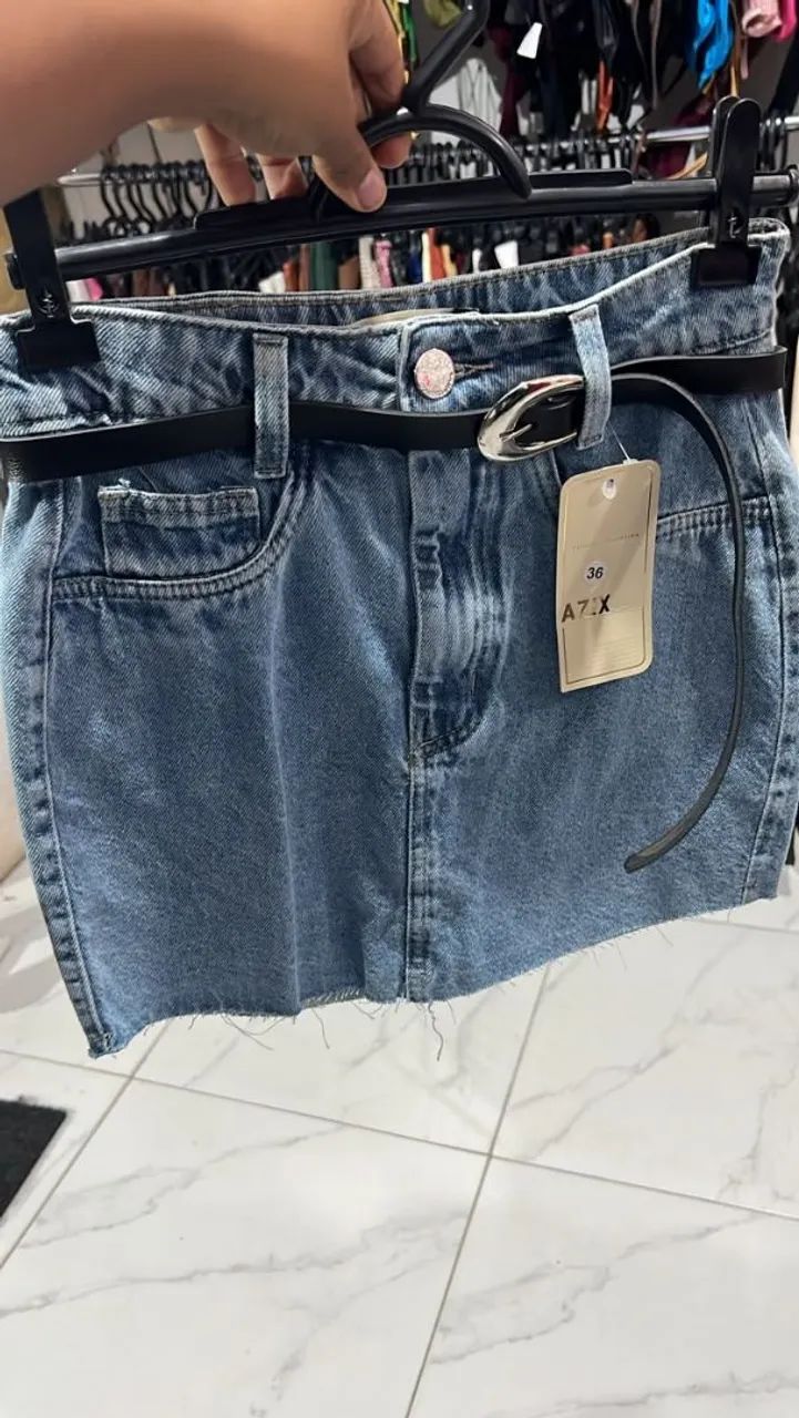 Saia jeans 