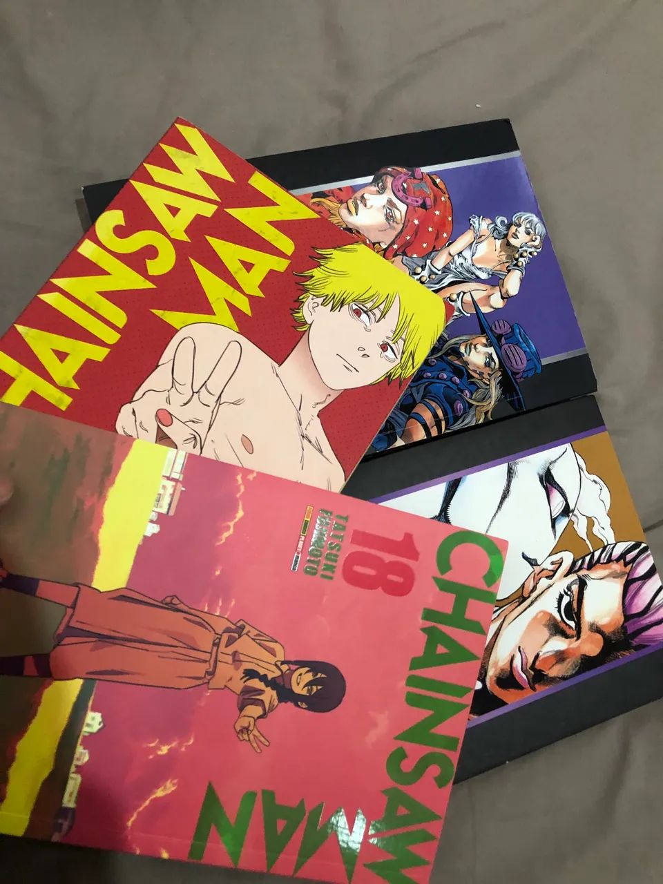 Mangás jojos SBR e part 4 e Chainsow man