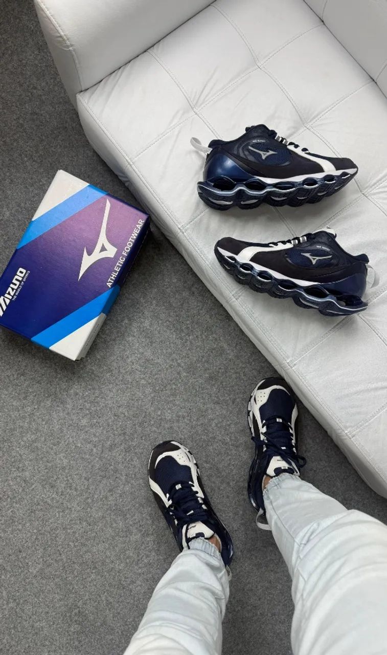  Tenis Mizuno Wave Beta 2 Marinho - Foto 3