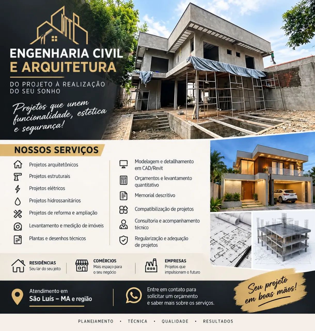 SERVIÇOS DE ENGENHARIA E ARQUITETURA - PROJETOS E CONSULTORIA