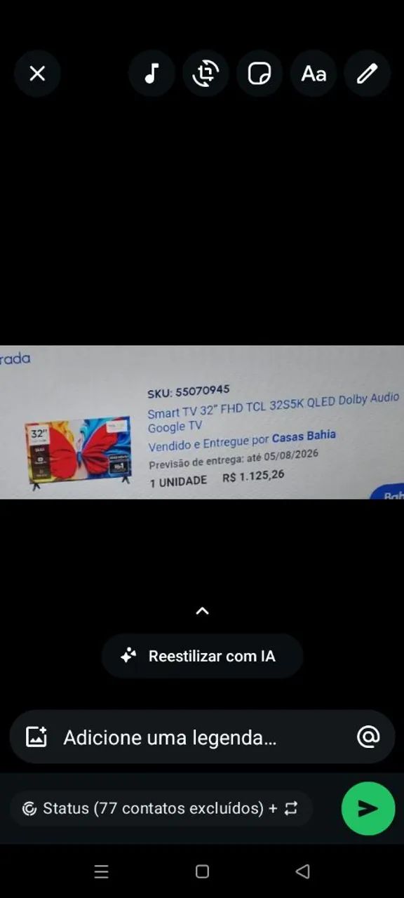 Tv NOVA com NF - Foto 2