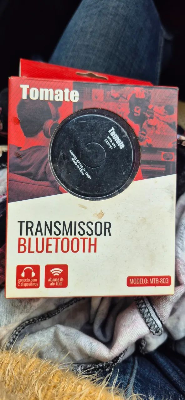 Transmissor Bluetooth modelo MTB 803 Tomate