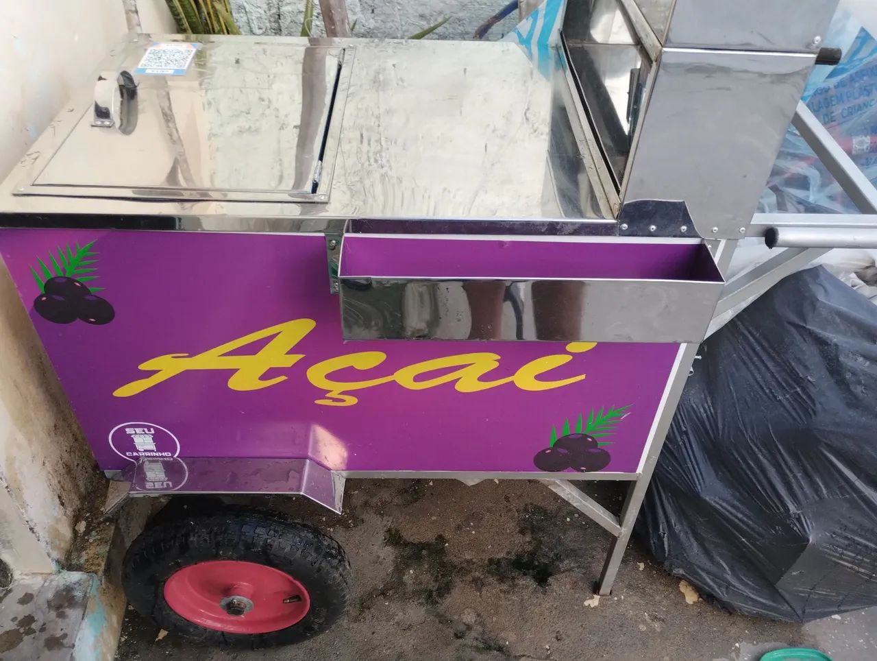 Carrinho para vender açaí 